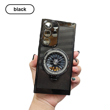 Slim Phone Case with Heat Dissipation and Gyroscope Magnetic Holder for Samsung S24-21, Note20