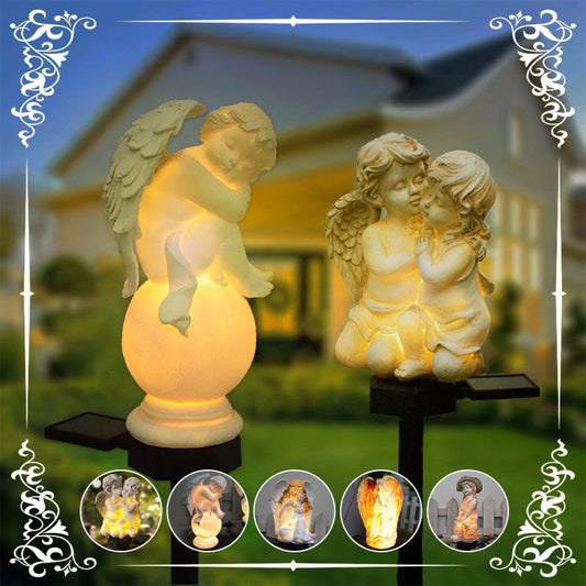 💞👼NEW HOT SALE 💞Solar-Powered Angel Statue Garden Decor Lights【Buy 2 free shipping】