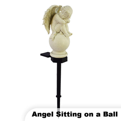 💞👼NEW HOT SALE 💞Solar-Powered Angel Statue Garden Decor Lights【Buy 2 free shipping】