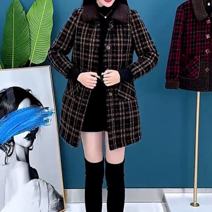 Women's Plush Thick Mid Length Jacket Coat 💖 Free shipping 💖