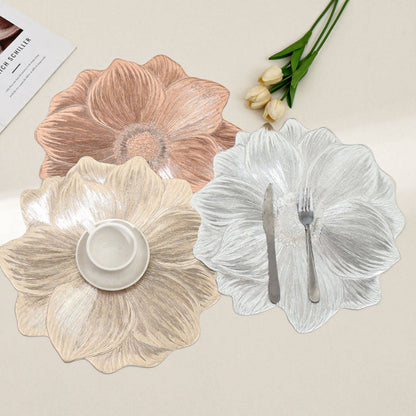 💖Exquisite gifts💖Lotus-Shaped Heat-Resistant and Washable Placemat