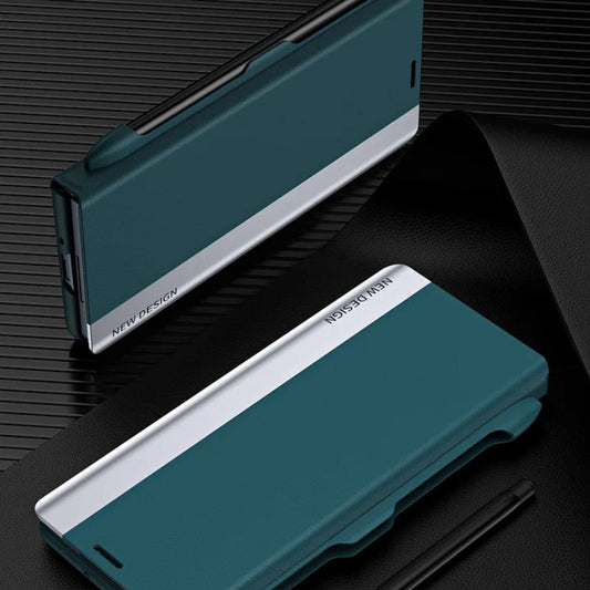 Shockproof and drop-proof foldable leather flip phone case