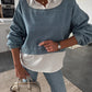 💖Free shipping💖Women's Fashion Long Sleeve Denim Top & Pants Two Piece Set