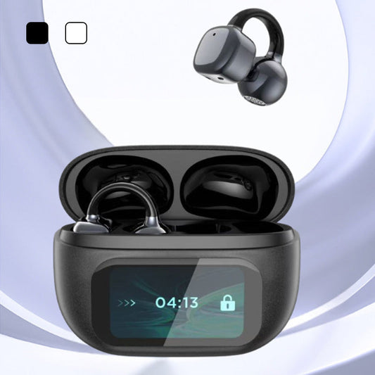 🔥2025 HOT SALE🔥🎧Ear Clip-on Smart Color Screen Intelligent Translation Headset🎧