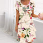 🌸NEW HOT SALE🌸 Multi-plant Floral Print Cascade Dress