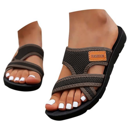 💕Enjoy the comfort💕Wide Feet Comfortable Open Toe Flat Sandals