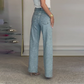 💎🔥Straight leg jeans with rhinestones✨Become the shining protagonist！✨