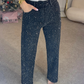 💎🔥Straight leg jeans with rhinestones✨Become the shining protagonist！✨