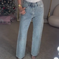 💎🔥Straight leg jeans with rhinestones✨Become the shining protagonist！✨