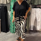 ⏳Time-limited Special⏰Women's Knot Front Blouse & Midi Skirt Casual Set🔥Factory Direct Sales🔥