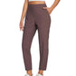 ⏳LIMITED OFFER 66% OFF🌞Women’s Fitted High-Waisted Zip-Pocket Trousers - 👖Lightweight, Breathable, Soft 26"/27" Ankle Pants with Zipper Pockets