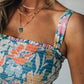 🔥Limited time discount⏰Women's Floral Print Strap Flowy Dress