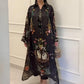 Women’s Printed V-Neck Loose Long-Sleeve Maxi Dress【Factory Direct Sales】