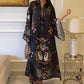 Women’s Printed V-Neck Loose Long-Sleeve Maxi Dress【Factory Direct Sales】