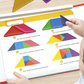 🎁The perfect gift🌟Enhancing children's thinking skills-Children's Magnetic Tangram Puzzle Set