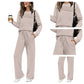 🥳2026 HOT SALE🥳💞60K+ SOLD!✨Women's Crew Neck Top & Drawstring Pants Set3