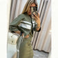 🎉 2 Pieces, More Ways to Dress | Women's Stand-Collar Jacket & Midi Dress Set