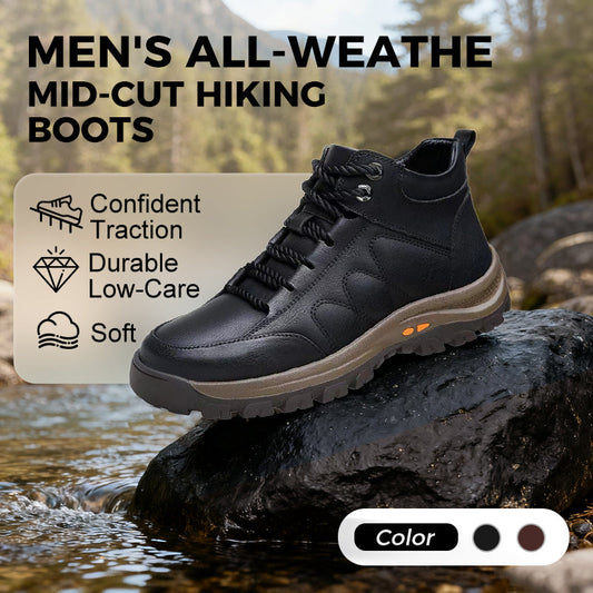[59% off] Men's all-weather mid-top sports leather shoes