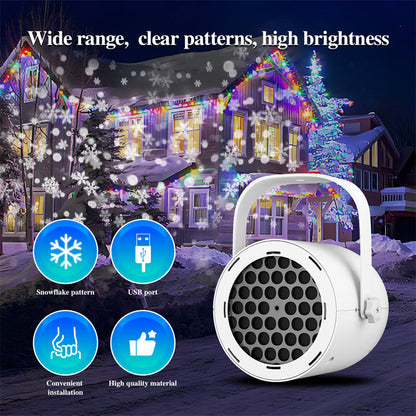 🔥Hot Sale Offers-16-Pattern USB Christmas Projector Light