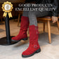 👢 Pull On & Go | Women's Slouchy Faux Suede Mid-Calf Boots⚡ Free shipping