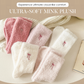 3Pairs Women's Plush Mink Socks with Bow Embroidery
