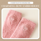 3Pairs Women's Plush Mink Socks with Bow Embroidery