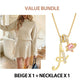 Women's Mock Neck Knit A-Line Mini Dress