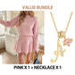 Women's Mock Neck Knit A-Line Mini Dress