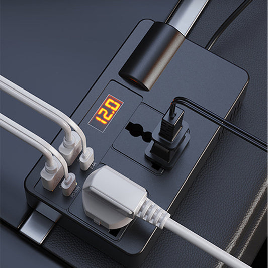 🔥Hot Sale Offers-Portable Car Inverter 12V/24V to 220V with Digital Display