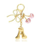 🔥Elegant Cherry Bow Initial Charm Keychain