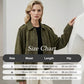 ⏰Last Day 60% Off💃Women's Suede-Like Cropped Bomber Jacket