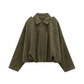 ⏰Last Day 60% Off💃Women's Suede-Like Cropped Bomber Jacket