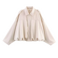 ⏰Last Day 60% Off💃Women's Suede-Like Cropped Bomber Jacket