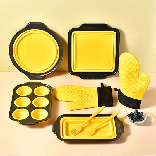 Reusable 8-piece heat-resistant baking utensil set 💞 Food-grade silicone 💞 Easy to clean