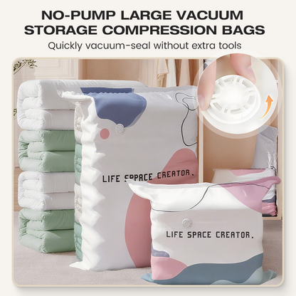 Factory direct sales◼️No-Pump Large Vacuum Storage Compression Bags☄️Most practical☄️Most cost-effective