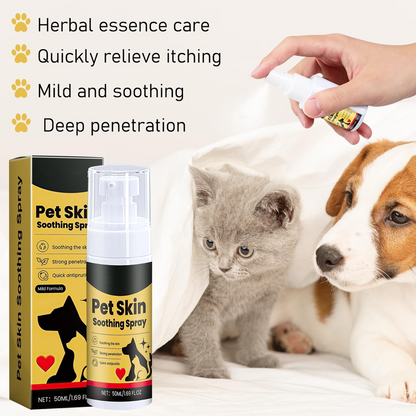 Soothing Spray for the skin of pets 🐶🐱Itch Relief Spray & Hot Spot Treatment for Dogs, Cats, Helps Alleviate Sensitive Skin, Scratching, and Licking of Coat, for All Animals