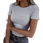 ⏰🔥LIMITED TIME 50% OFF! 👚 Women’s Short-Sleeve Crew Neck T-Shirt – Comfortable, Breathable & Perfect for Everyday Casual Wear ✨🌿