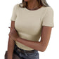 ⏰🔥LIMITED TIME 50% OFF! 👚 Women’s Short-Sleeve Crew Neck T-Shirt – Comfortable, Breathable & Perfect for Everyday Casual Wear ✨🌿