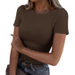 ⏰🔥LIMITED TIME 50% OFF! 👚 Women’s Short-Sleeve Crew Neck T-Shirt – Comfortable, Breathable & Perfect for Everyday Casual Wear ✨🌿