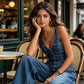 👖 LIMITED-TIME 59% OFF! 💥 Women's Denim Jumpsuit – Button-Front, Wide-Leg✨