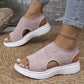 ⏳LAST DAY 50% OFF 🔥🔥Women's Breathable Knit Platform Sandals☁️Comfortable & Lightweight🍃Summer Essential