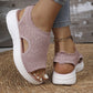 ⏳LAST DAY 50% OFF 🔥🔥Women's Breathable Knit Platform Sandals☁️Comfortable & Lightweight🍃Summer Essential
