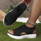 ⏳LAST DAY 50% OFF 🔥🔥Women's Breathable Knit Platform Sandals☁️Comfortable & Lightweight🍃Summer Essential