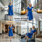 👗 Women’s V-Neck Short Sleeve Long Dress 🌸 Elegant Flowing Fit, Comfortable Fabric & Effortless Everyday Style