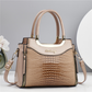 💎New Hot Sale✨Women's Vintage Glossy Crocodile-Patterned Leather Handbag – Chic, Spacious & Effortlessly Elegant