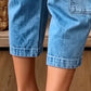👖 LIMITED-TIME 55% OFF! ✨ Women's Casual Stretchy Cropped Denim Pants – Barrel Fit, Mid-Waist, Multi-Pockets 🌿