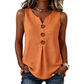 Women's V-Neck Sleeveless Cotton Linen Vest