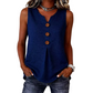 Women's V-Neck Sleeveless Cotton Linen Vest