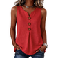 Women's V-Neck Sleeveless Cotton Linen Vest