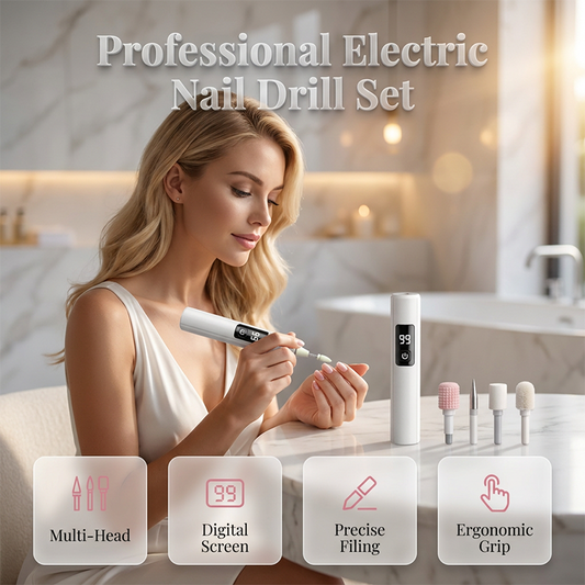 🥳2026 HOT SALE🥳💞55K+ SOLD!💅✨ 55% OFF! Professional Electric Nail Polisher – Smooths thick nails, 99-speed display. Multiple heads for shaping & buffing. Salon at home! 🌟💎